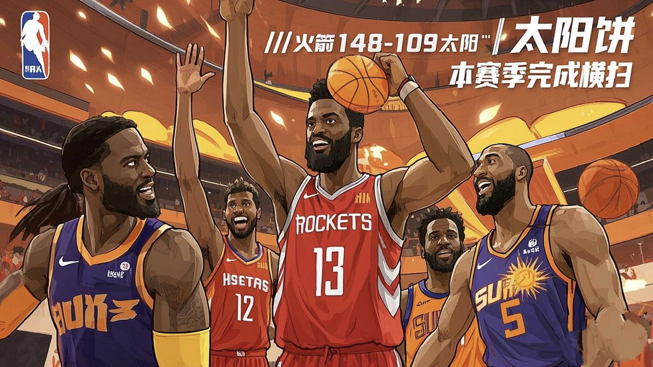 太阳全队火力全开,轻松获胜! 太阳全队火力全开,轻松获胜!