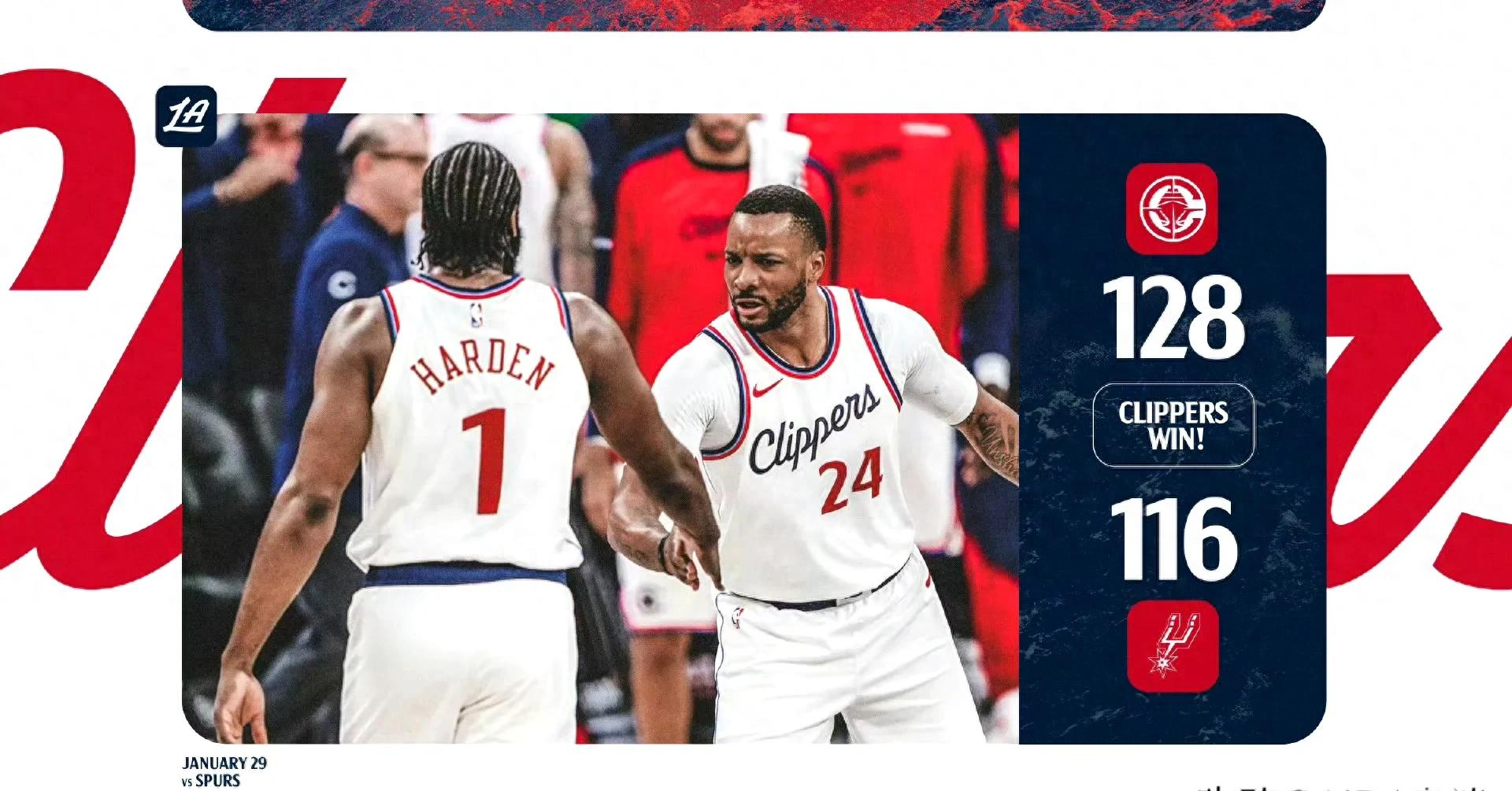 爱游戏官方入口-快船不敌马刺，遭遇连败困局